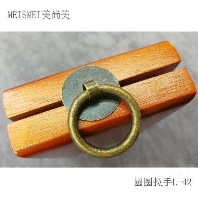 铜拉环中式仿古镀铜家具柜门圆环圆圈铜环门窗抽屉中药柜拉手把手,基础建材,小拉手,淘宝优惠券,粉丝福利购,淘宝优惠卷