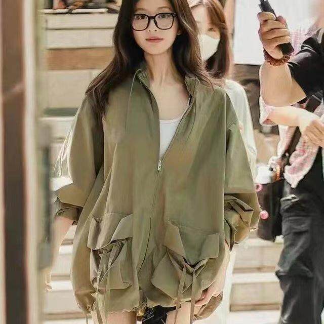 工装冲锋衣外套短风衣夹克上衣女