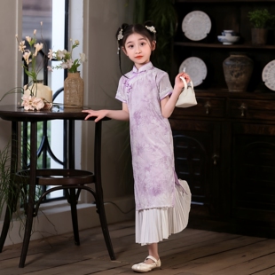 女童旗袍中国风2026新款连衣裙夏季亲子装母女高端日常新中式裙子