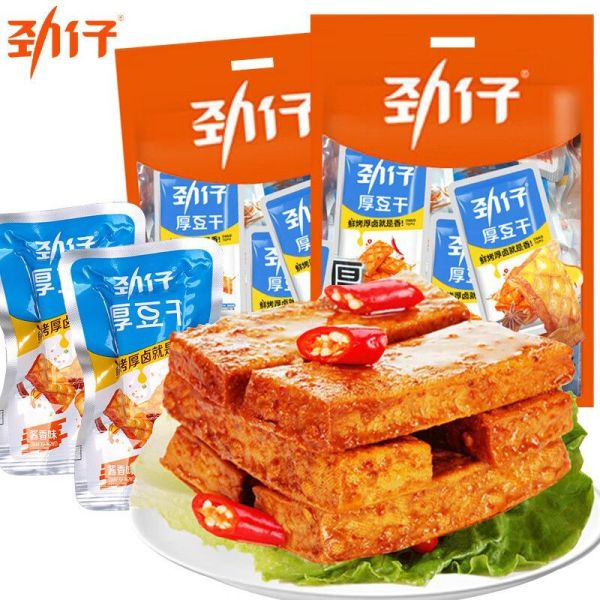 劲仔厚豆干湖南特产酱香香辣零食即食小吃休闲麻辣食品豆腐干
