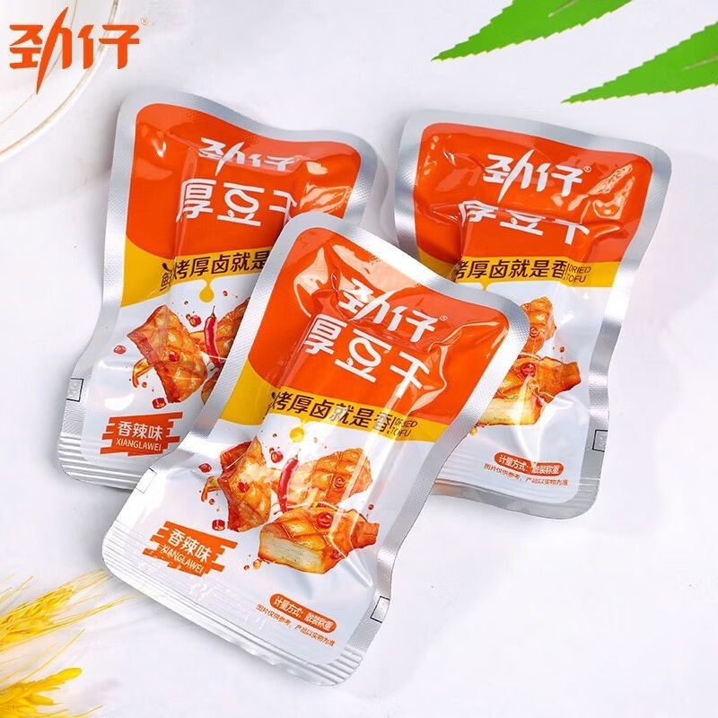劲仔厚豆干办公室休闲解馋零食麻辣酱香辣条湖南特产豆干豆腐干