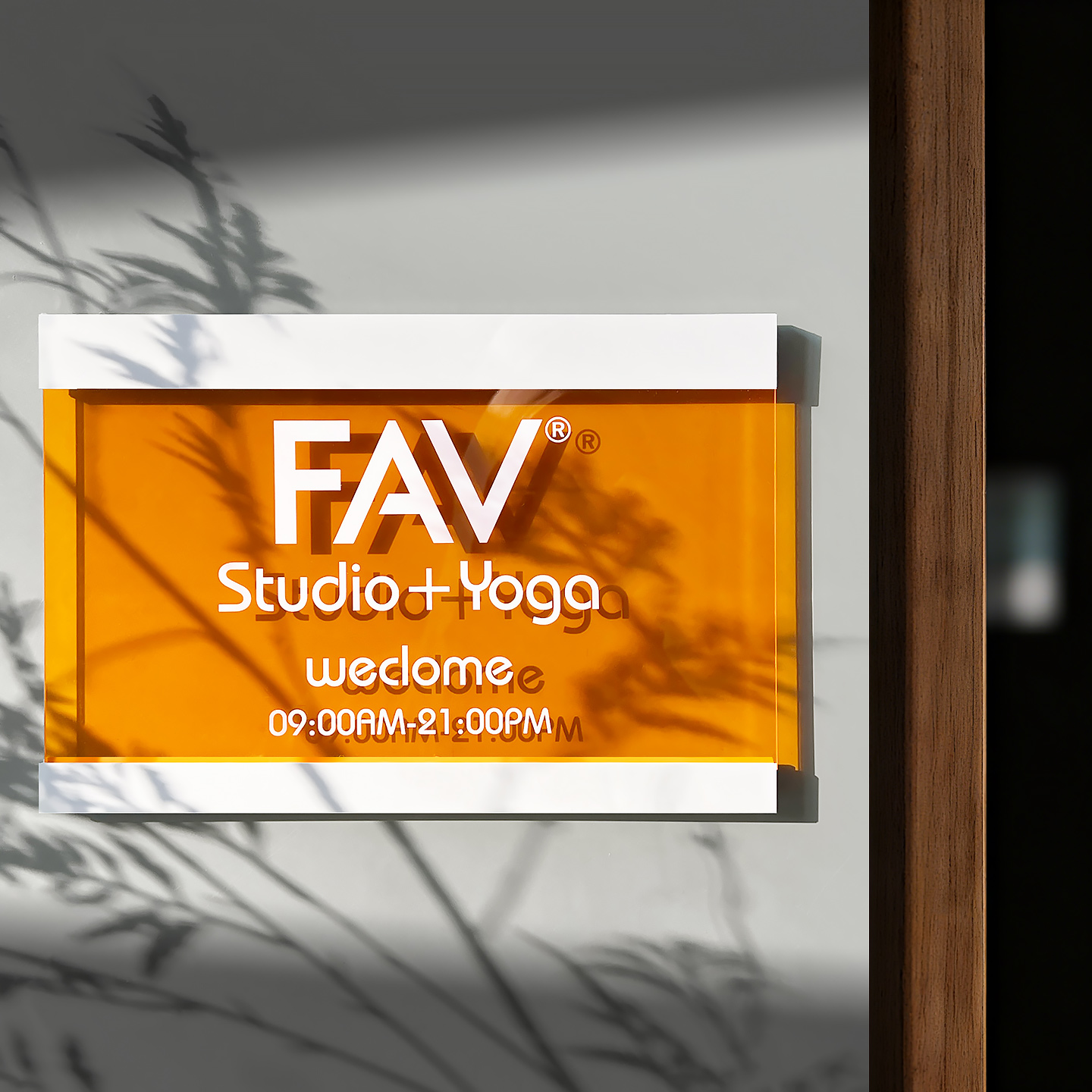 亚克力公司营业时间门牌支持定制