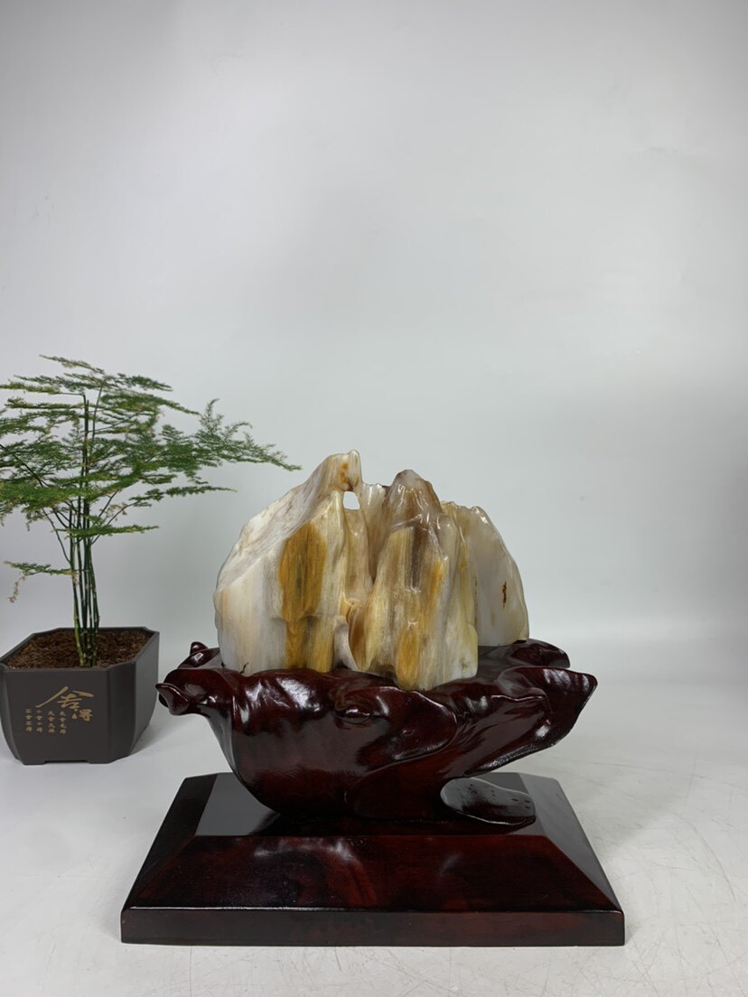 缅甸树化玉摆件