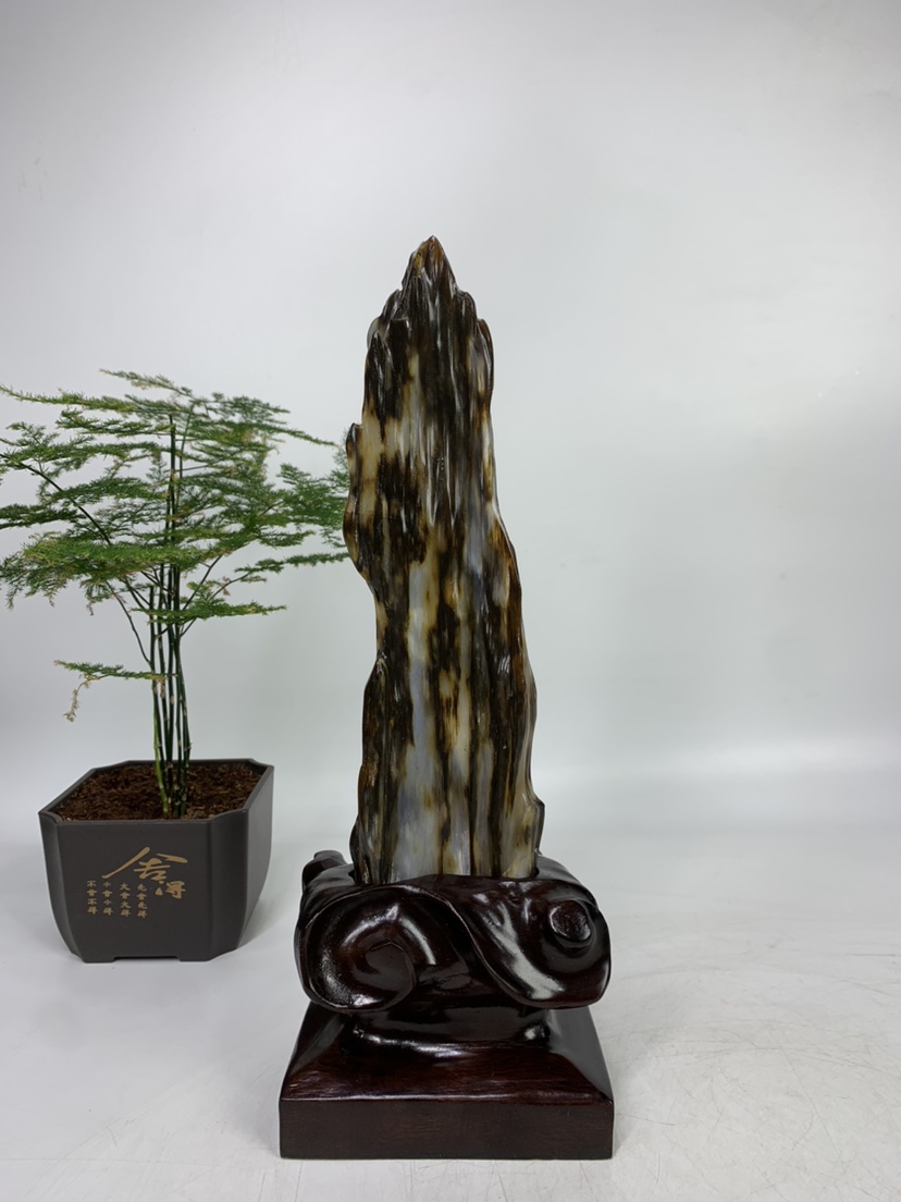 缅甸树化玉摆件