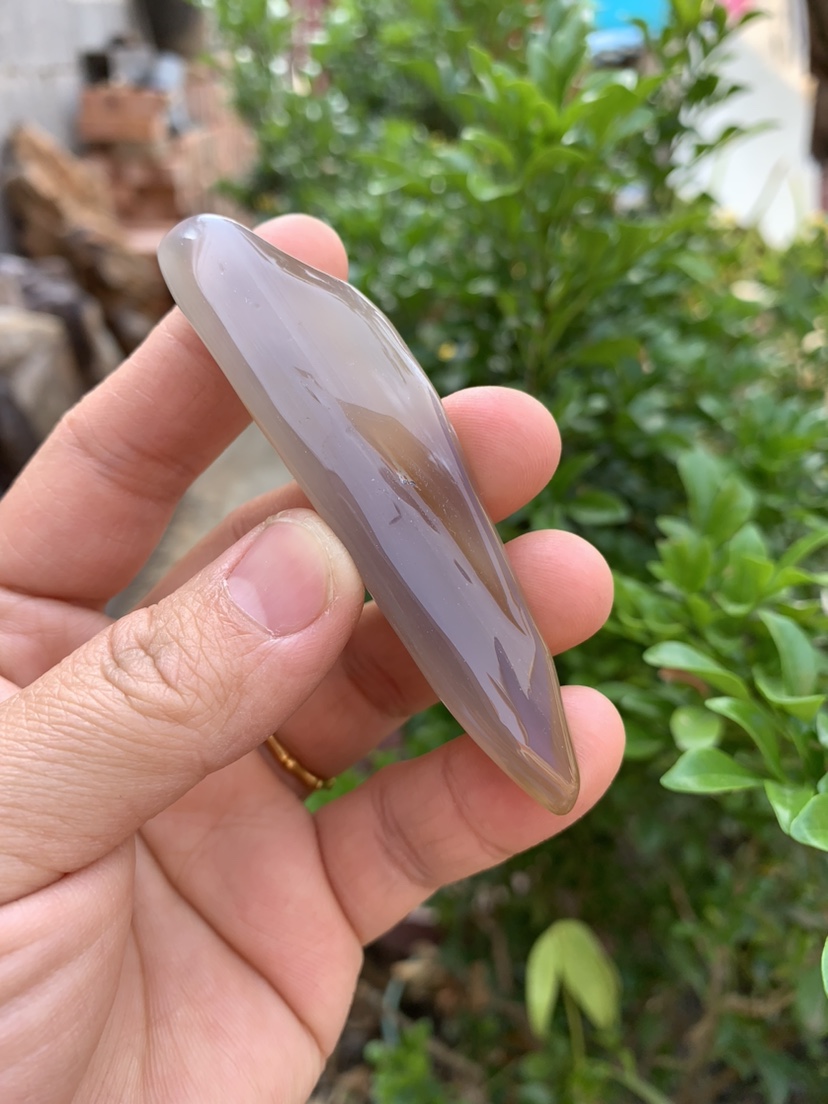 缅甸树化玉挂件吊坠，手把件高8/宽2/厚1厘米