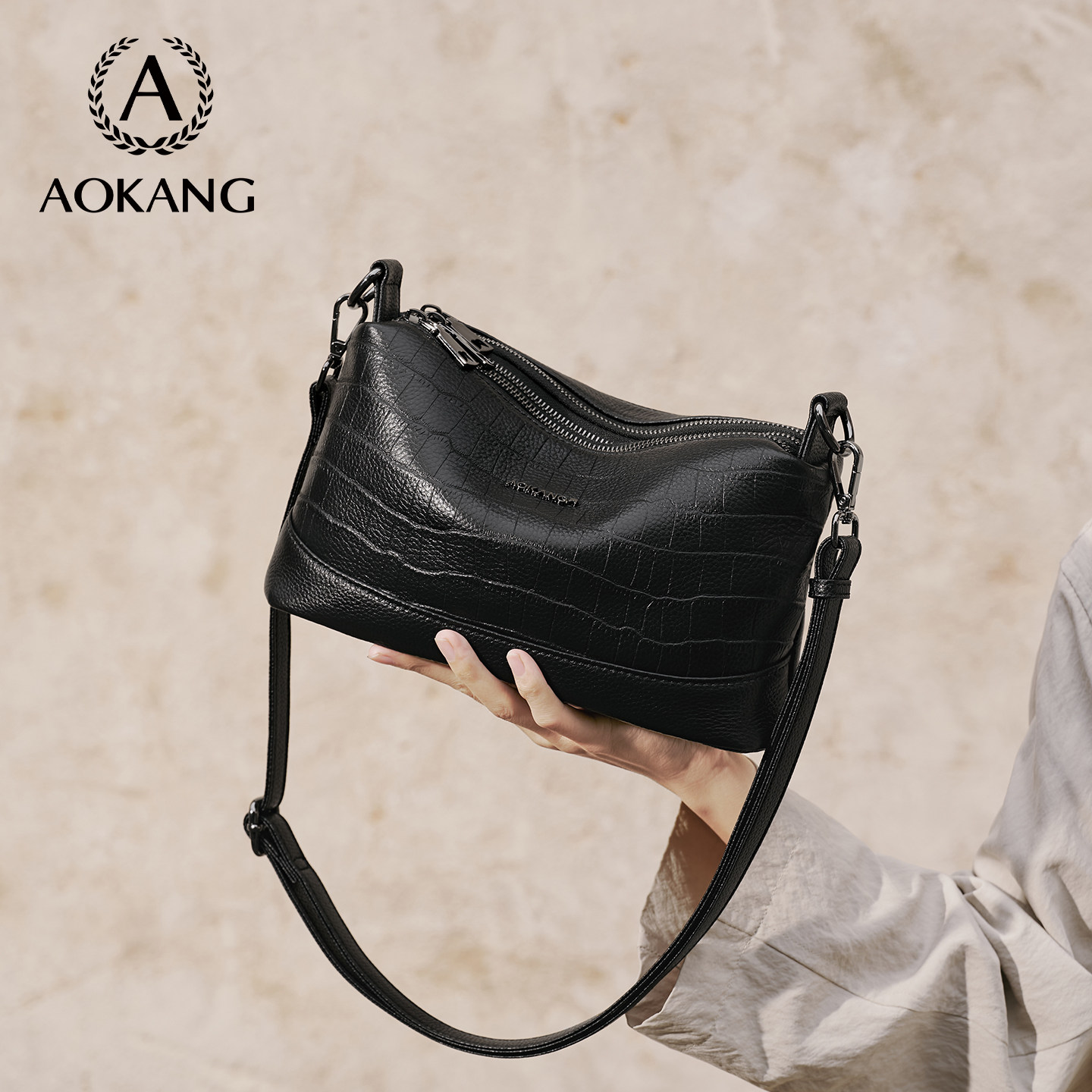 奥康单肩包女式2026新款妈妈包包大容量女包高级腋下包真皮斜挎包,箱包皮具/热销女包/男包,通用款女包,淘宝优惠券,粉丝福利购,淘宝优惠卷