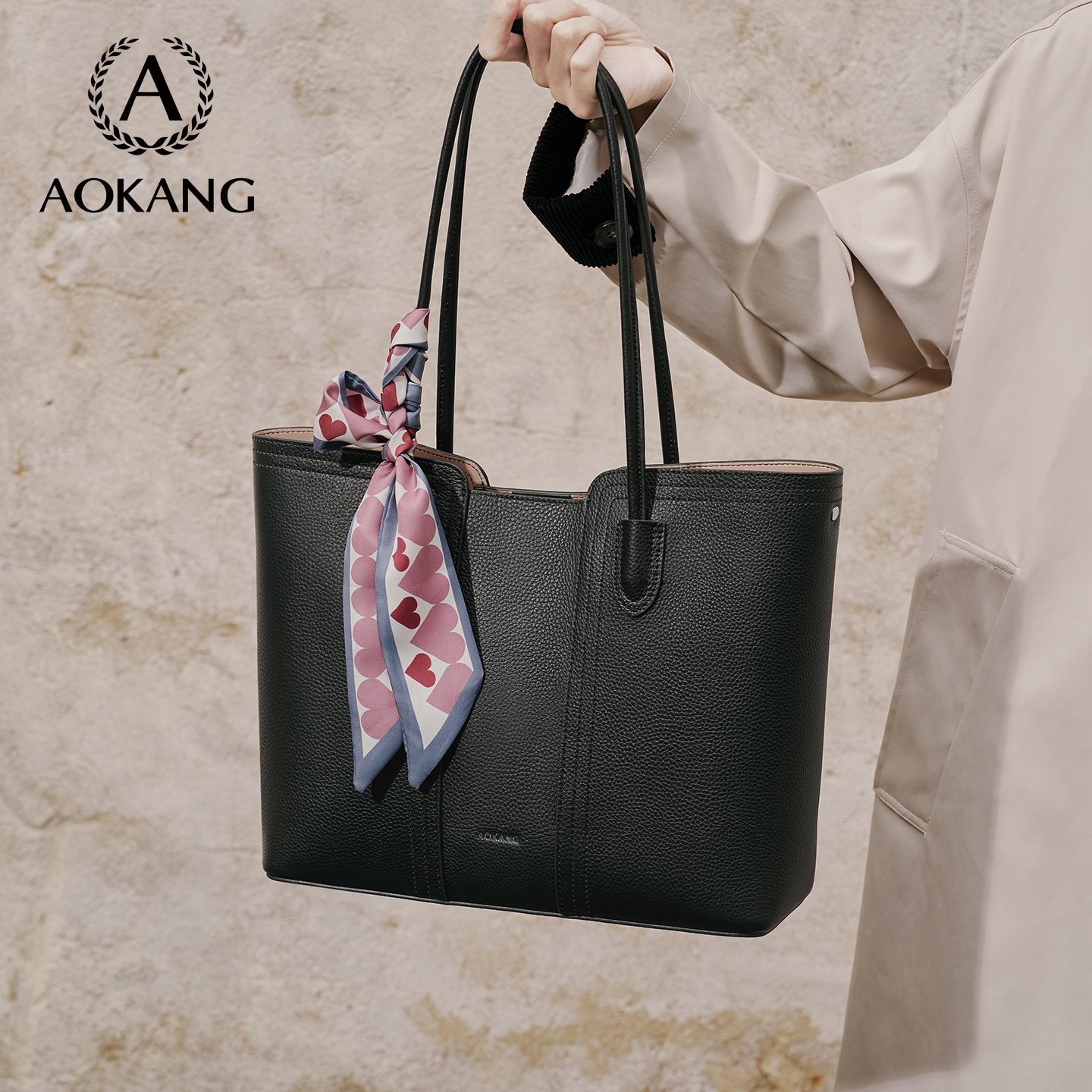 奥康托特包2025女士通勤单肩包