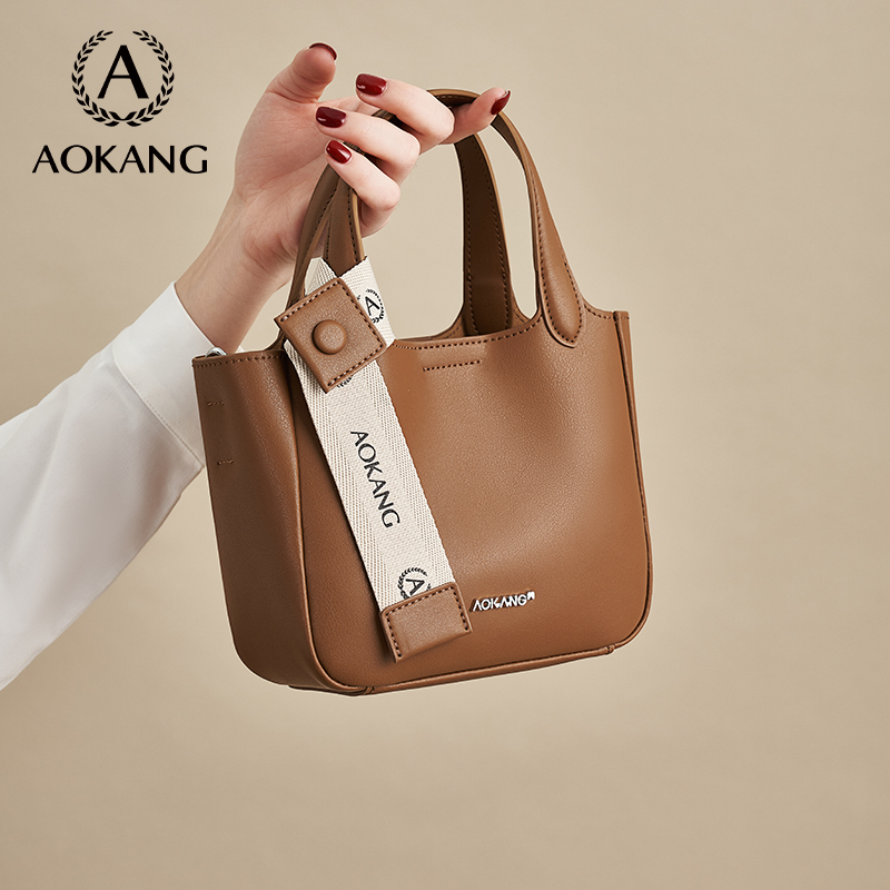 奥康时尚复古通勤手提包