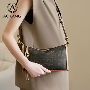 斜挎包轻奢腋下包 通勤包大容量单肩包女款 奥康枕头包女式 2026新款