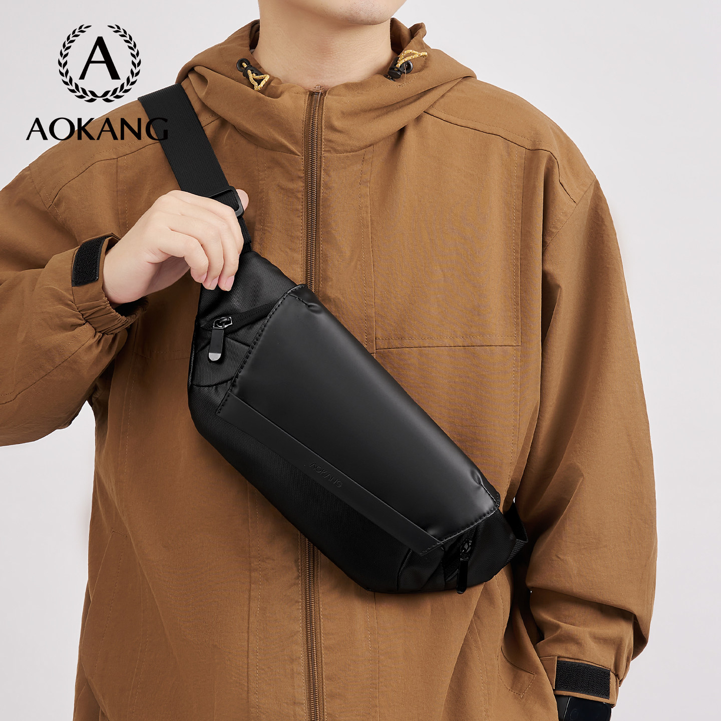 奥康胸包新款男士斜挎包多功能运动腰包骑行斜肩小背包高级单肩包,箱包皮具/热销女包/男包,胸包,淘宝优惠券,粉丝福利购,淘宝优惠卷