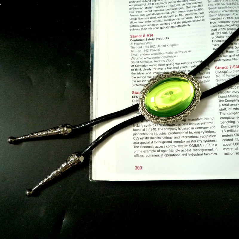 休闲波洛领带时尚猫眼花纹男女西部牛仔衬衣卡扣领结日韩bolo tie