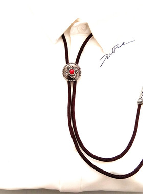 BOLO TIE潮男士免打休闲白色衬衣挂绳领绳配饰造发型师一拉得领带