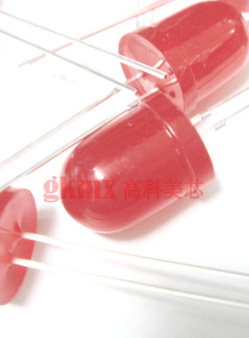 直插发光管10MM发光二极管红发红F10mm 红色LED灯珠10mm 10个5元