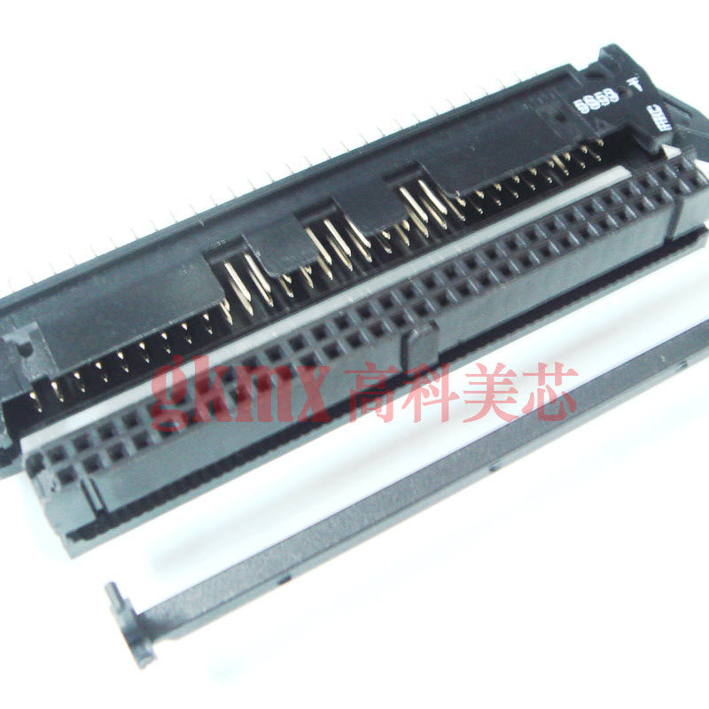 高科美芯 牛角插座接插件DC2-60芯 60PIN直针 间距2.54mm 1套3元