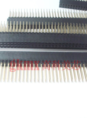 高科美芯 接插件双排母座2X32芯 针长17.8mm 间距2.54mm 1条4.5元