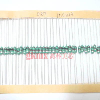 色环电感色码电感TCALN0307-101K 100UH 10% 3*7 3x7mm 100个10元
