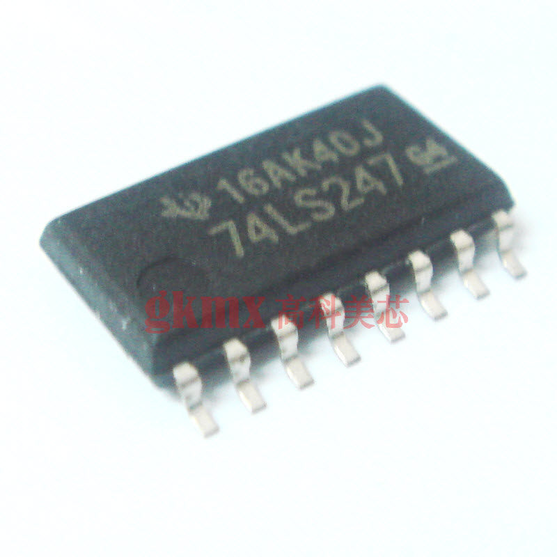 正品专柜 TI集成电路74LS247 SOP16 5.2MM 7段译码器 10.5元/PCS
