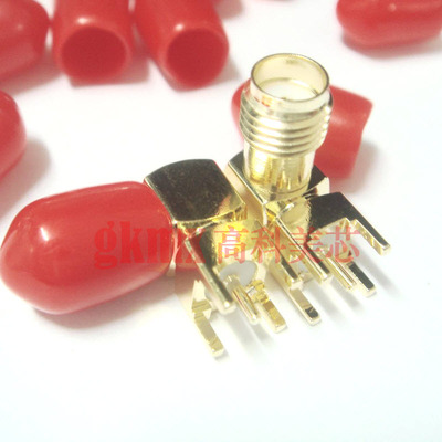 高科美芯 连接器BNC插头SMA/KWE无带天线BNC90度弯脚 3元/PCS