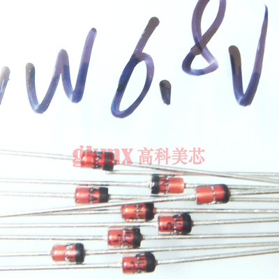 高科美芯 齐纳稳压二极管1N4736 1W 6.8V DO-41玻璃管直插10个3元