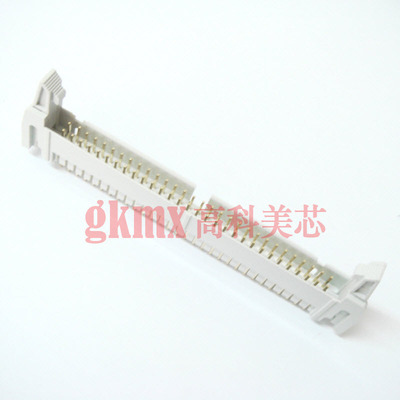 灰色牛角座接插件DC2-60芯 60PIN直针 间距2.54mm（一个）