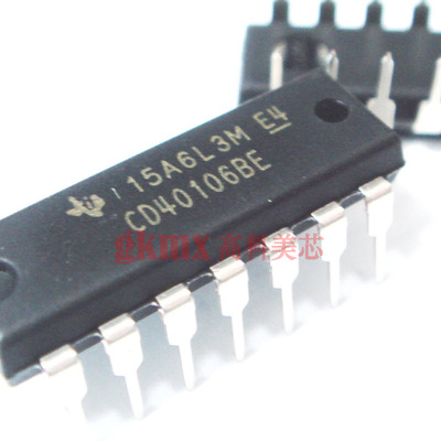 TI集成电路CD40106BE DIP14 CMOS逻辑器件  2.5元/PCS