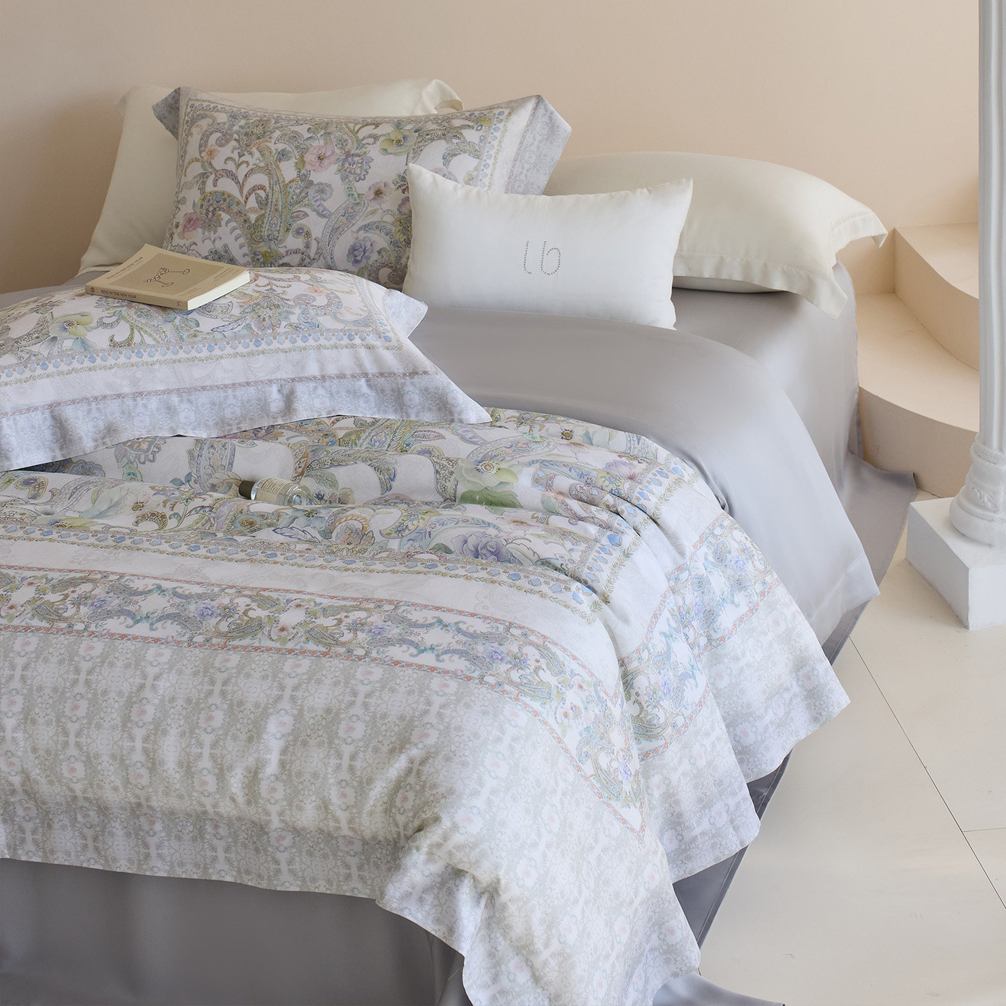 奥地利LF兰精天床单四件套大版数码印花被套春夏凉爽床上用品