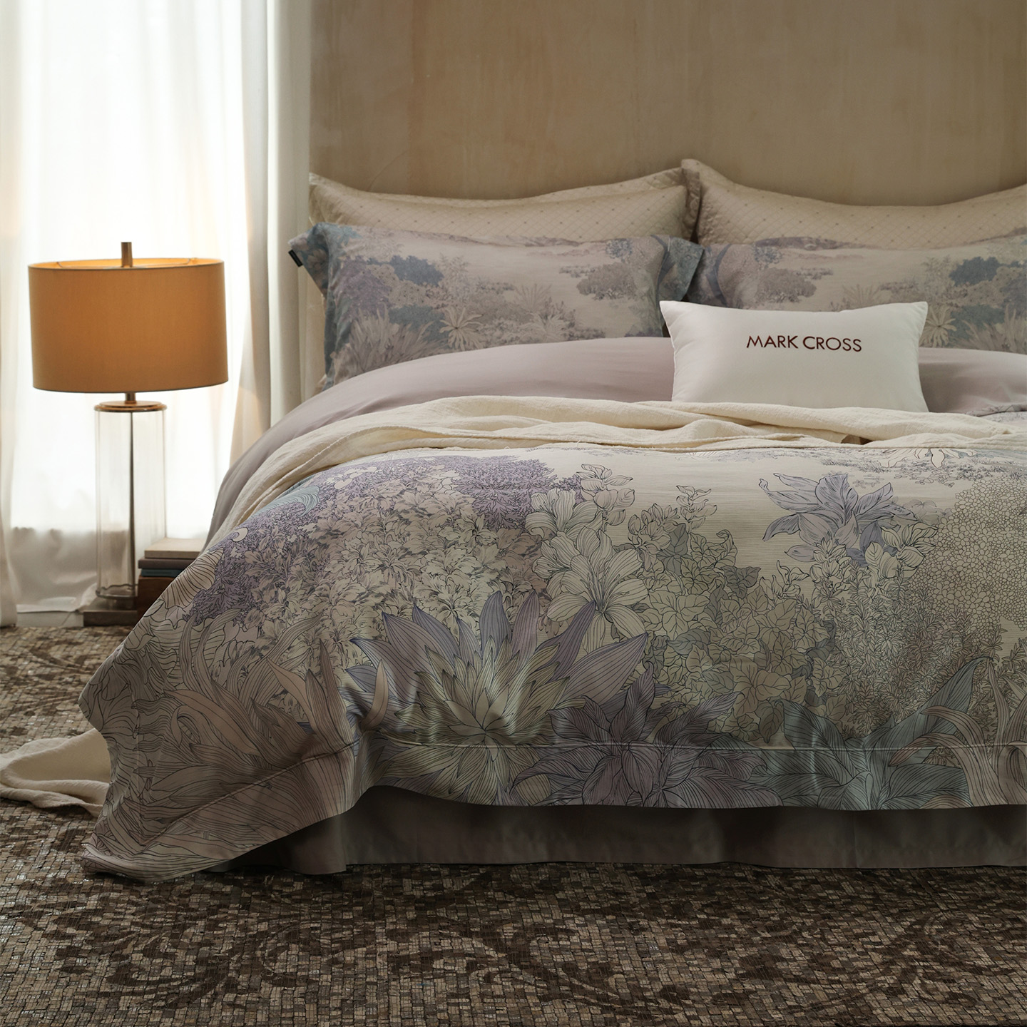 软糯亲肤暖感奶姜天丝棉四件套