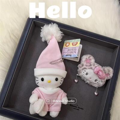 睡衣hellokitty猫挂件包
