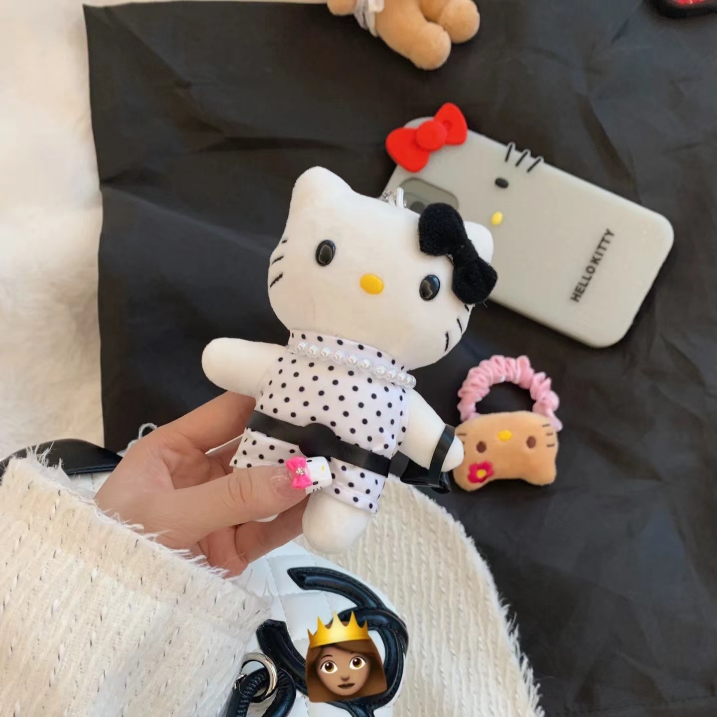 贵妇小香风kitty挂件可爱