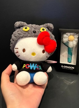 zoa猫帽子权志龙power小公仔哈喽kitty包包小挂件毛绒玩偶挂饰女