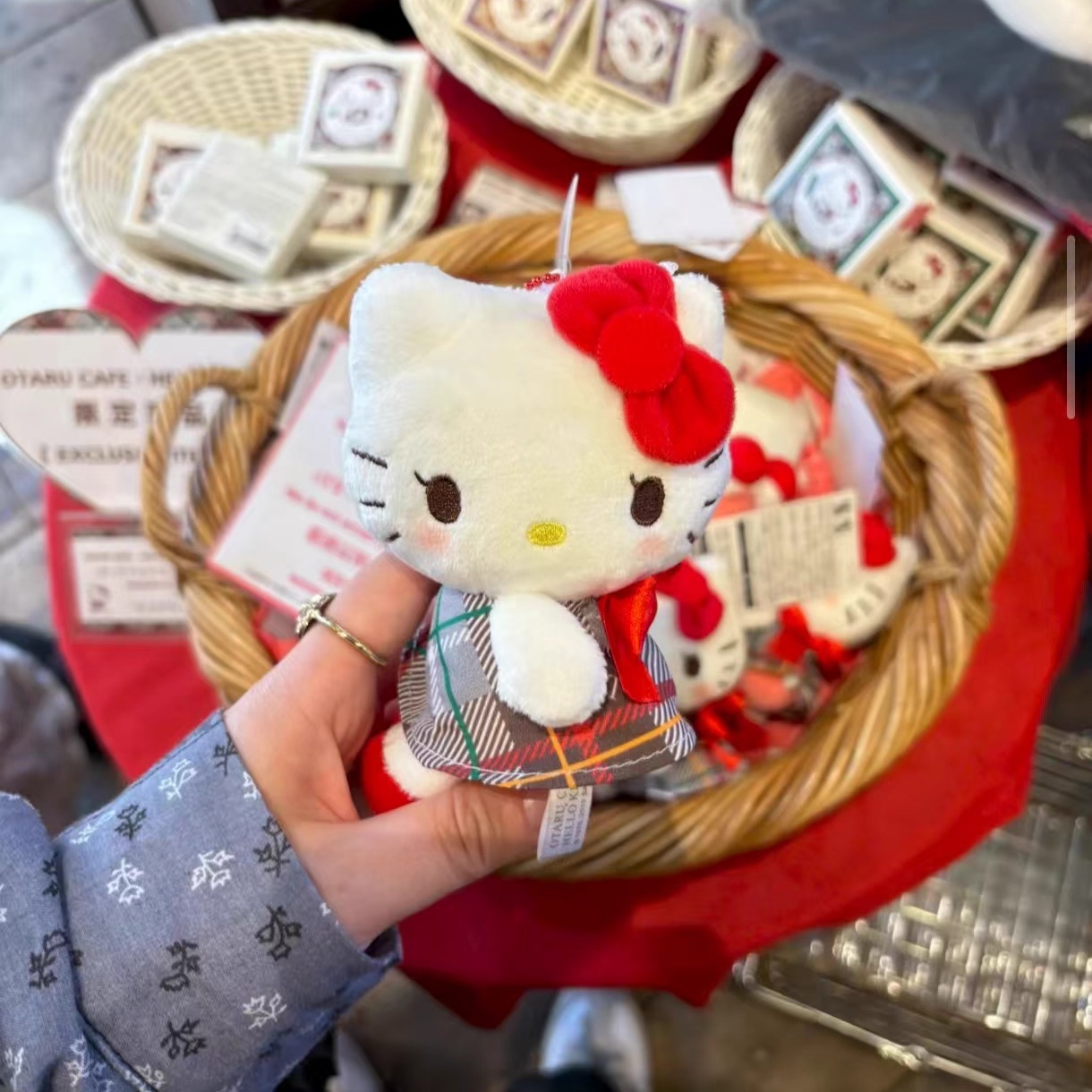 限定小樽kt猫包包挂件女