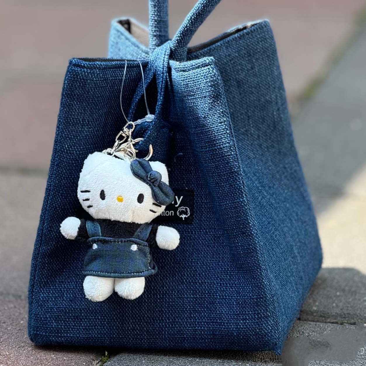 牛仔背带裤包包挂件哈喽k