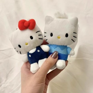 丹尼尔哈喽kitty猫包包小挂件可爱书包挂饰女生毛绒公仔背包配饰