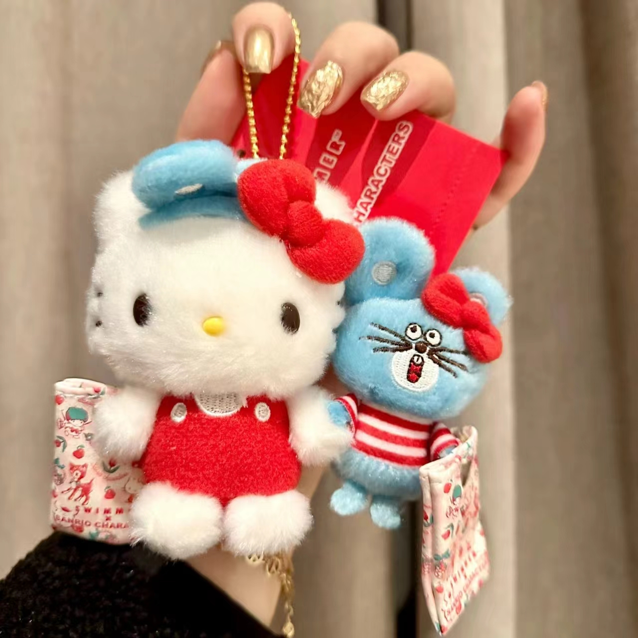 老鼠好友凯蒂猫包包小挂