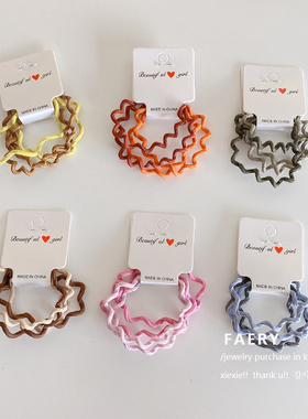 Faery Acc 简约基础莫兰迪色皮筋头绳~