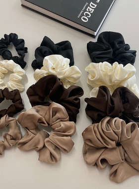 Faery Acc 慵懒感丝滑缎面大中小号大肠发圈头绳韩国发绳皮筋发饰