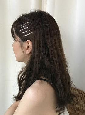 Faery Acc 简约百搭金属一字夹发夹边夹发饰刘海夹碎发夹子头饰
