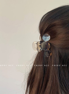Faery Acc 透明~圆片拼接品质抓夹发饰ins仙女森系韩国简单发夹