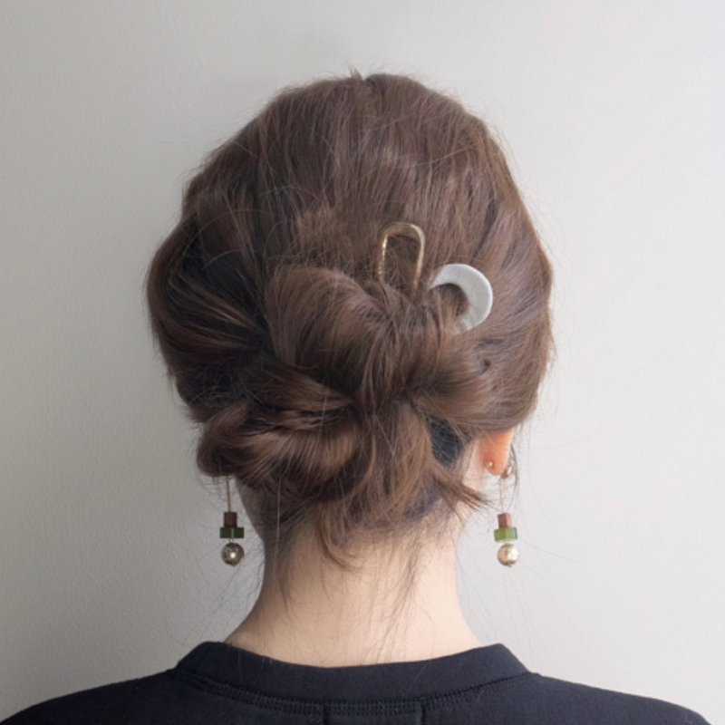 acc日韩金属ins红人同款u型簪子