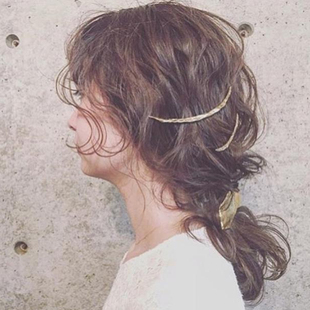 插梳刘海梳发插编发 时尚 Faery Acc日系简约气质金属发梳欧美个性