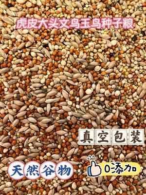 小型鸟混合粮食鸟粮虎皮大头种子粮鸟粮金丝雀玉鸟文鸟食物饲料