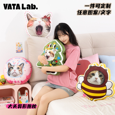 丸塔来图定制宠物头像异形抱枕定制周边可爱玩偶双面靠枕创意礼物