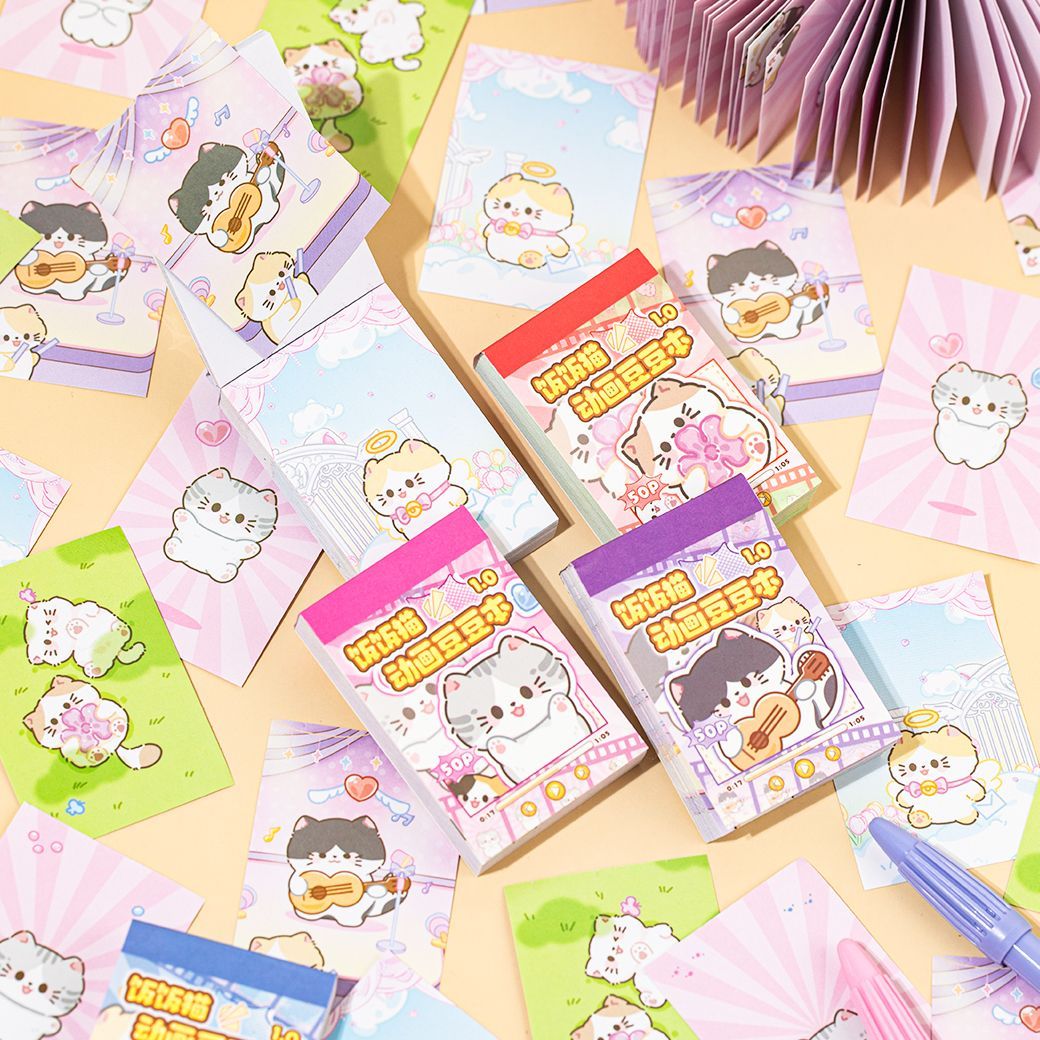 语闲饭饭猫动画1.0豆豆贴纸本