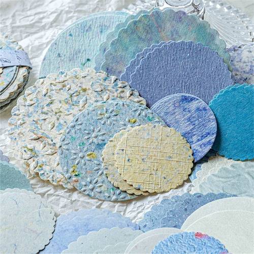 陌墨纸间圆片系列素材纸