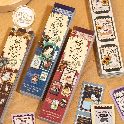 语闲猫屿信使可书写票据贴纸书