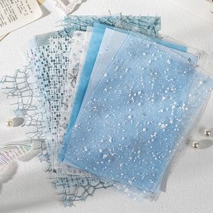 复古镂空自然肌理特种纸素材包 ins风清新纯色网格痛包装饰打底纸