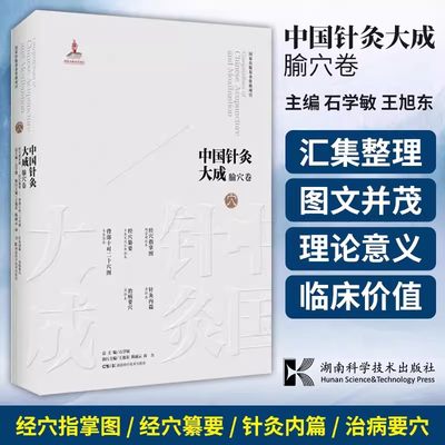 【书】中国针灸大成 腧穴卷 经穴指掌图经穴纂要背部十对二十穴图针灸内篇治病要穴 石学敏王旭东编著 湖南科学技术出版社书籍