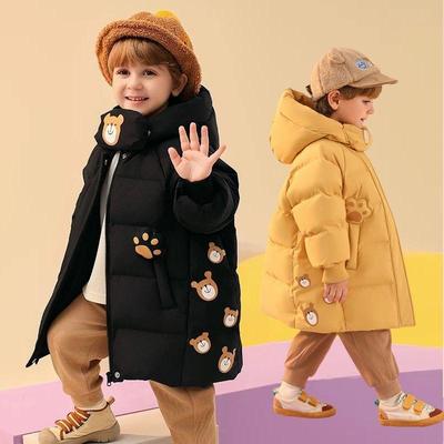 儿童羽绒服女童中长款加厚冬装