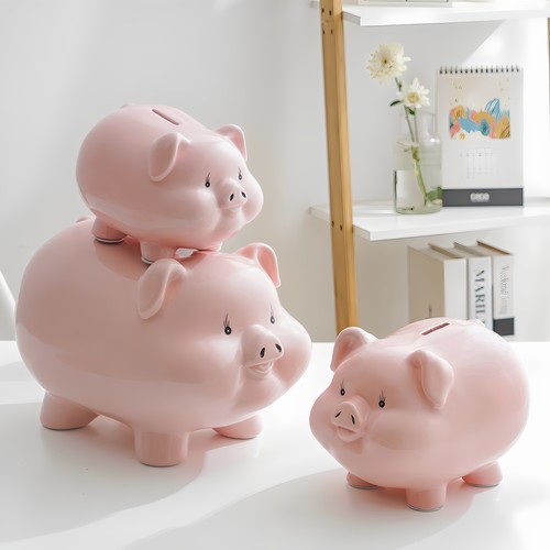 可爱小猪猪陶瓷存钱罐