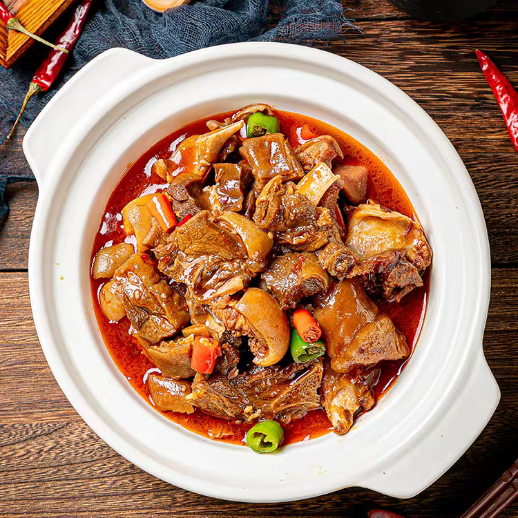 荆州公安香辣羊肉火锅1200g 羊肉煲 包邮 预制菜加热即食冰鲜发货